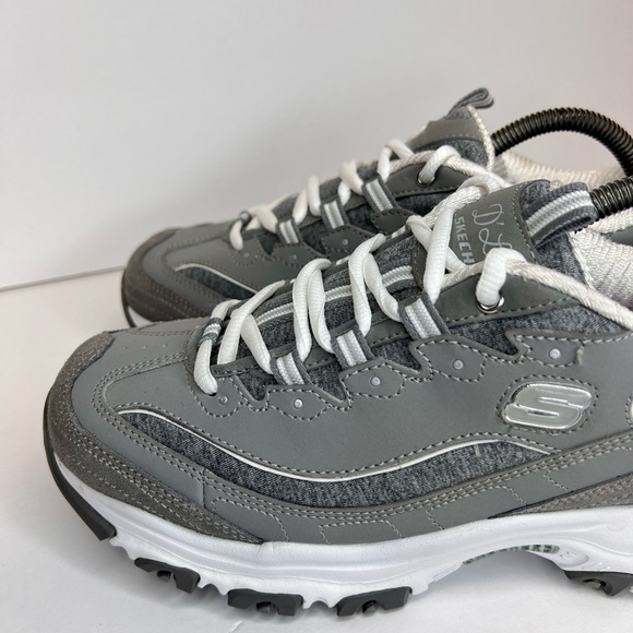 Women’s Skechers D’Lites Me Time Air Cooled Memory Foam Grey Sz 9.5 Wide NWOB - Picture 8 of 14
